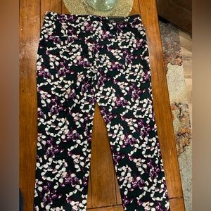NWT Banana Republic Sloan Floral Ankle Pants In Size 16